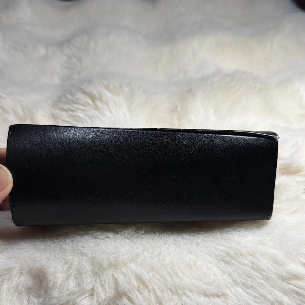 Fendi‎ Black Eyeglasses Case Logo Monogram Interior